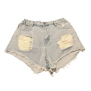 Distressed Denim Kid Shorts